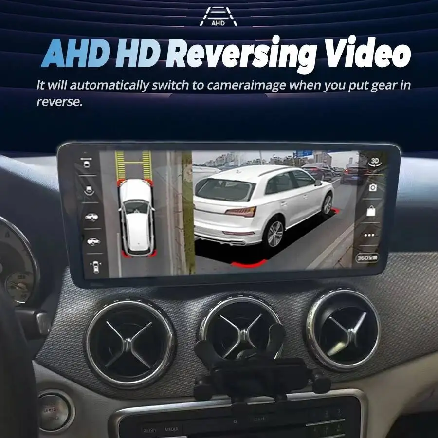 12.8inch Ultra-thin Screen Android Auto For Mercedes Benz A Class CLA GLA W176 C117 X156 W463 W246 Navigation CarPlay GPS Stereo