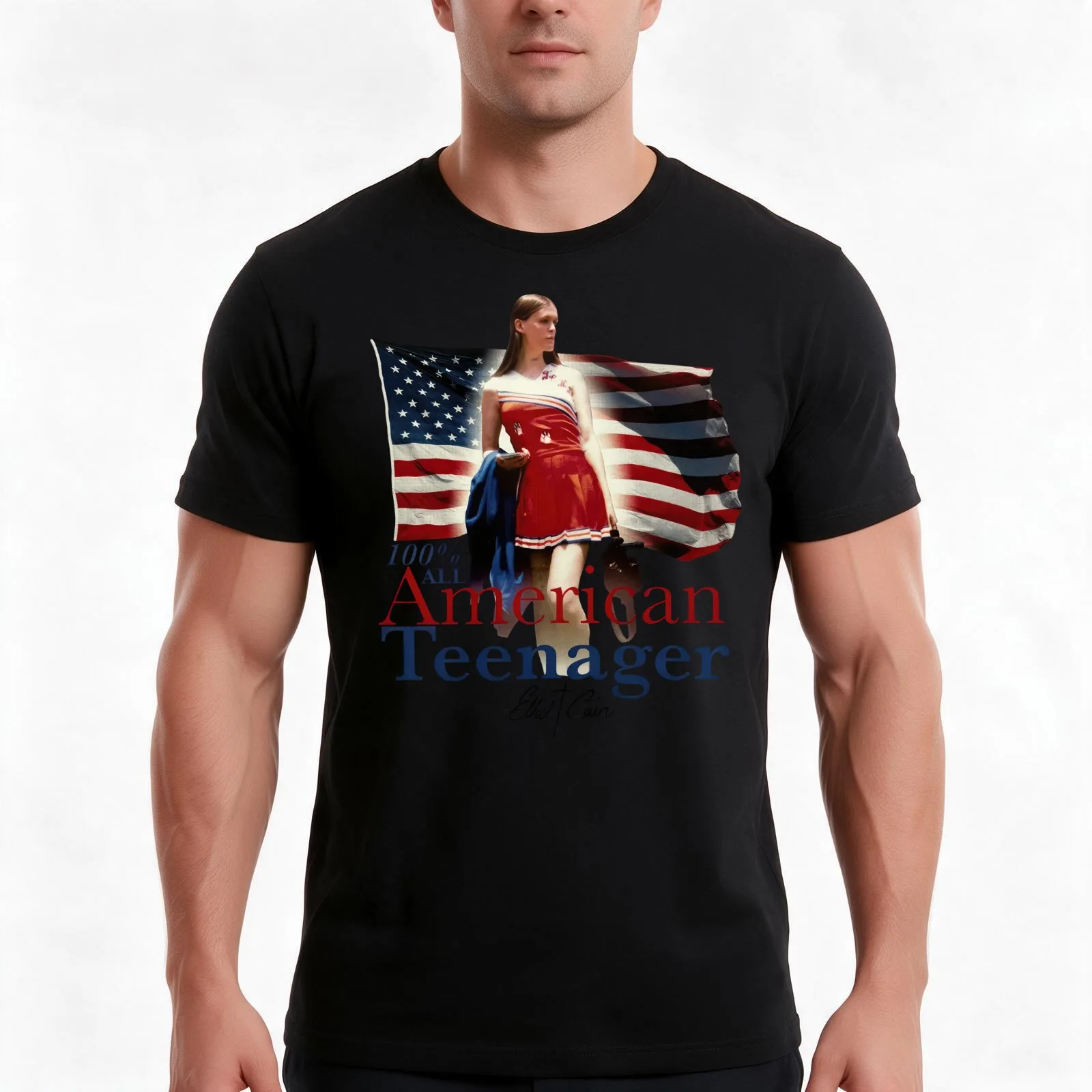 American Teenager Ethel Cain T-Shirt, Summer Casual Cotton Tee, Oversized Streetwear Tops, Vintage Graphic Print, 100% Cotton