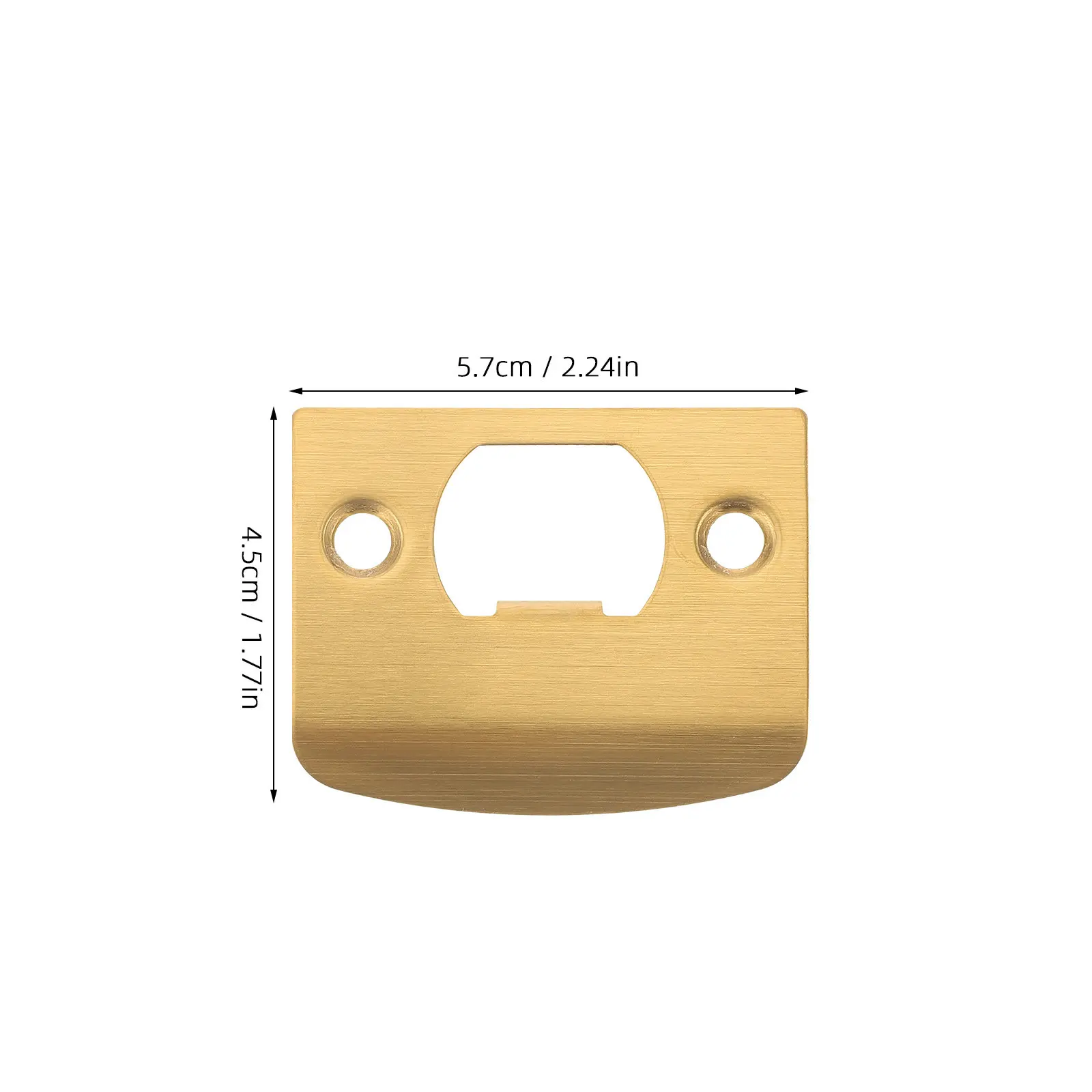 2Pcs Door Lock Tongue Buckle Plates Corrosion Resistant Metal Strike Plates Deadbolt Reinforcement for Wooden Doors Easy