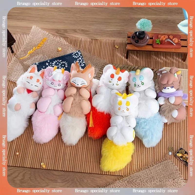 

Зверь в руке, серия «Дух», плюшевая кукла, слепая коробка-милая игрушка, подвесное украшение, подлинный модный подарок для окружающего освещения