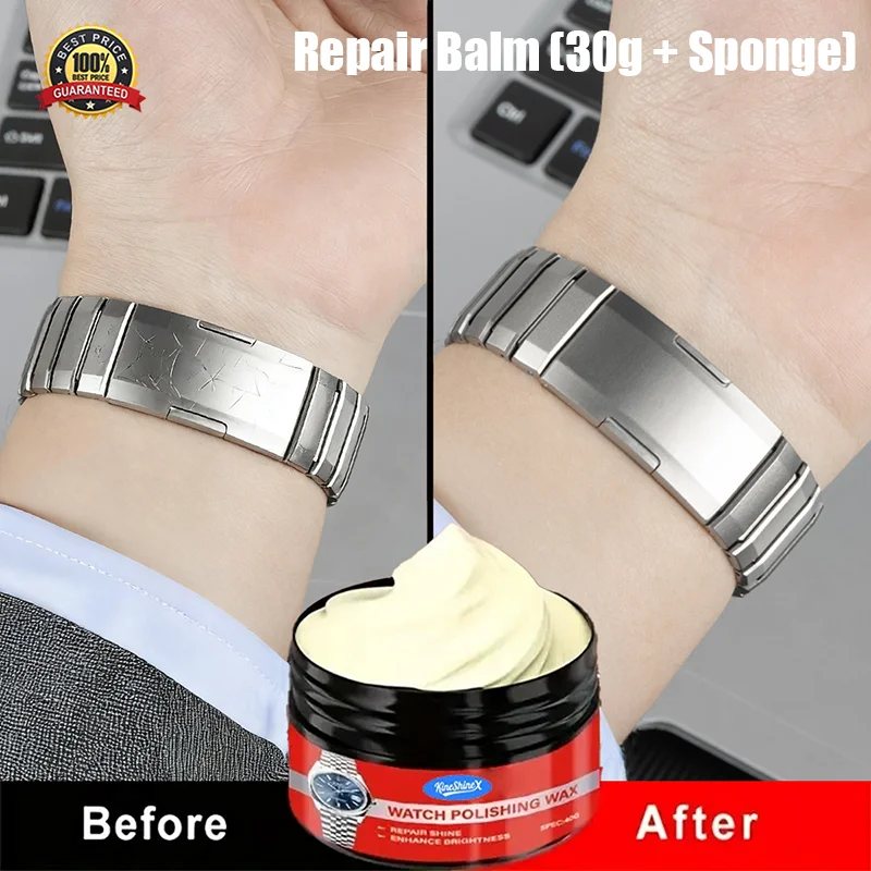 30MLMulti-Watch Polishing Paste-Strap and Screen Scratch Repair,Stainless Steel Surface Scratch Liquid,Metal Frame Renewal Cream