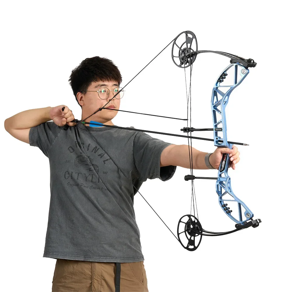 Fitness Bow And Arrow,Compound Bow 20-70 Lbs CNC Composite Bows Right Hand IBO For Adult Target Shooting Hunting