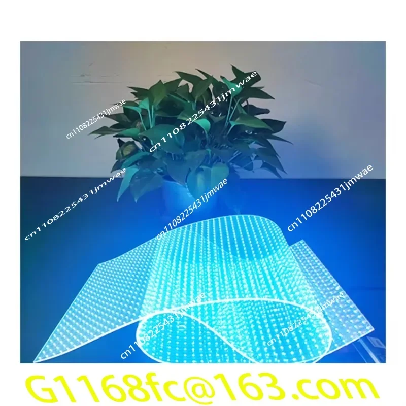 Multi-pixel pitch easy installation high brightness self-adhesive led transparent film display part
