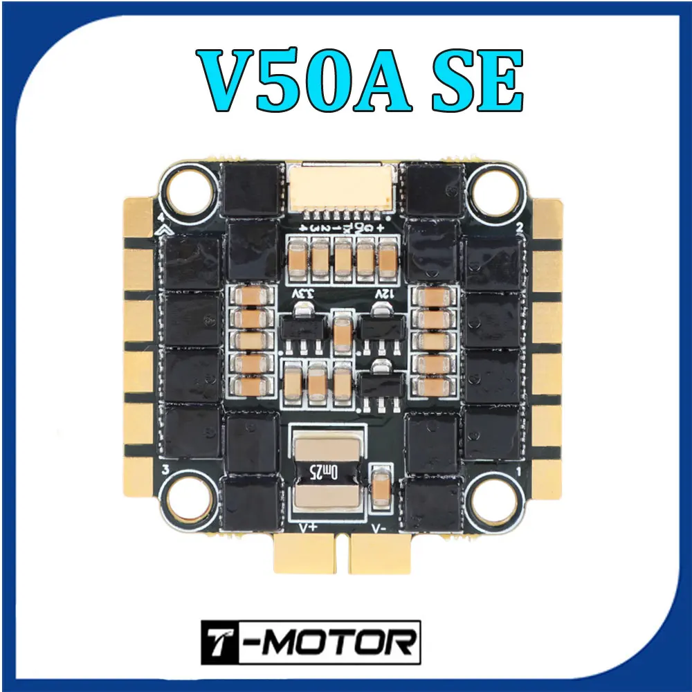 

T-MOTOR V50A SE 50A 6S BLHeli_32 4-in-1 ESC 30.5*30.5/4mm Matching with Velox V3 Motors for 5-8inch FPV Freestyle Racing Drone