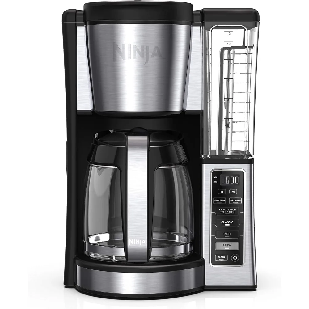 

12-Cup Programmable Coffee Brewer, 2 Brew Styles, Adjustable Warm Plate, 60oz Water Reservoir, Delay Brew