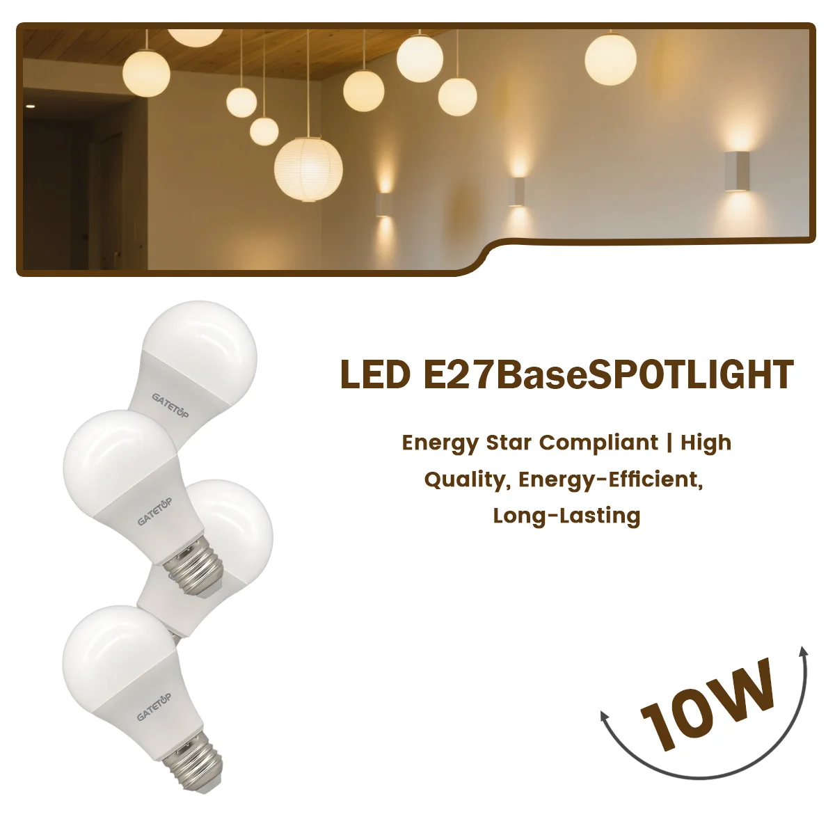 1-10PCS RA80 E27 Glühbirnen Led-lampe Lampen 10W AC 110V 220V Warme Beleuchtung Tageslicht für Home Derection Hight Qualität Lampen