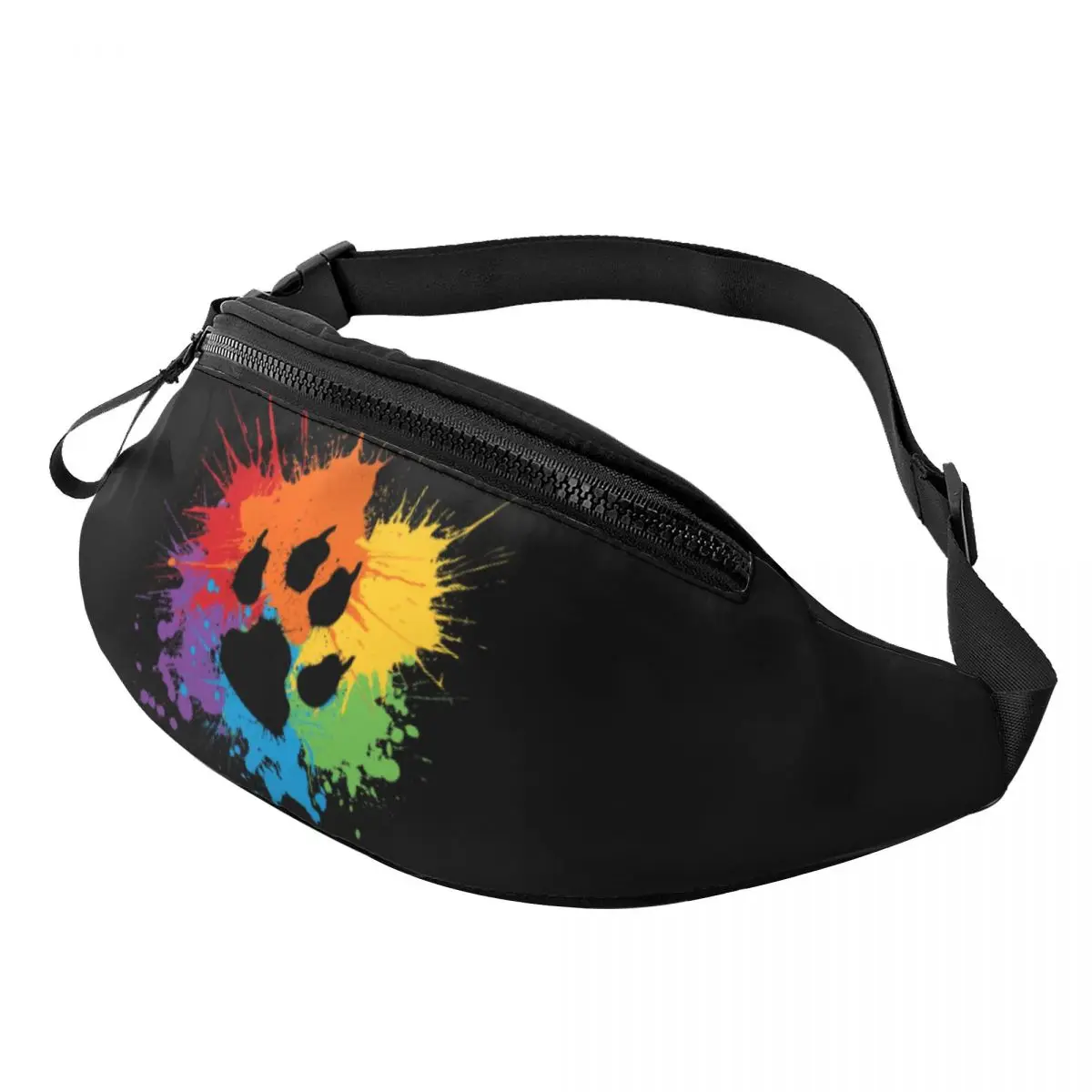 مخصص مثلي الجنس الدب باو فخر حزمة مراوح للسفر النساء الرجال GLBT LGBT قوس قزح فخر Crossbody الخصر حقيبة الهاتف المال الحقيبة
