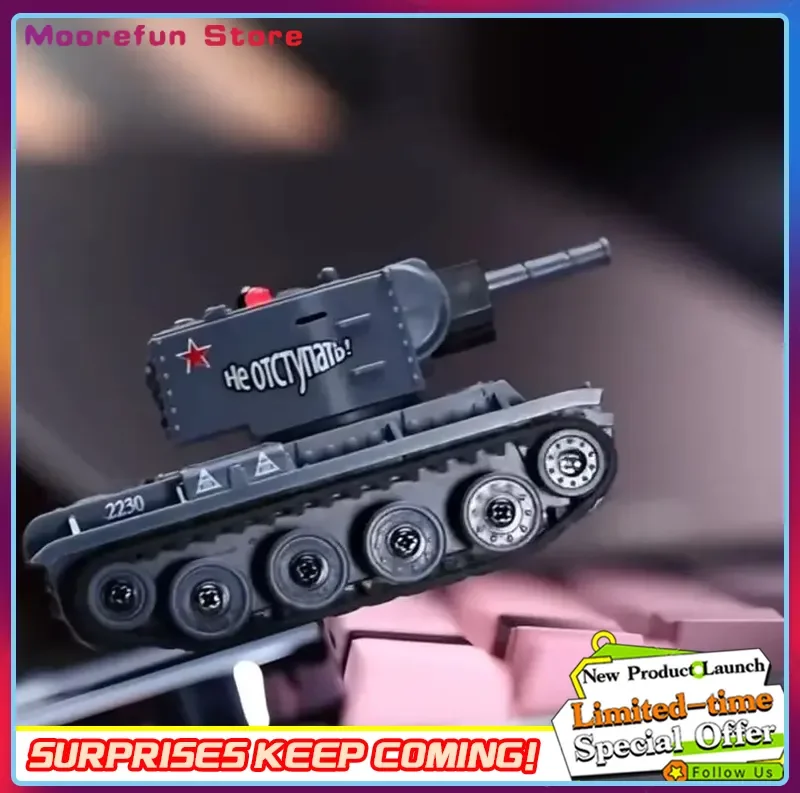 New 1/64 Mini Tank Simulation Remote Control Tank Battery Tracked Infrared Simulation Battle Competition 2.4g Children'S Gift