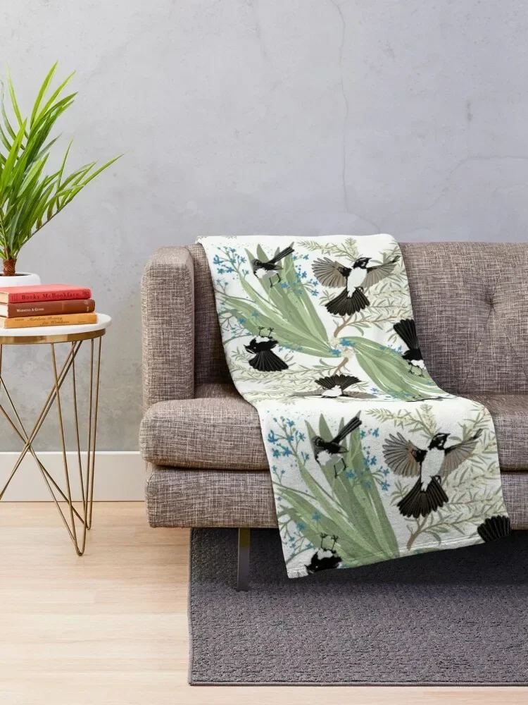 Willy wagtails Throw Blanket warm for winter Beach Blankets