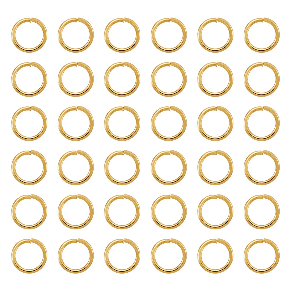 200~500pcs 3mm 4mm Gold Color Stainless Steel Loops Open Jump Rings Split Rings For Jewelry DIY Making Necklace Connector F60