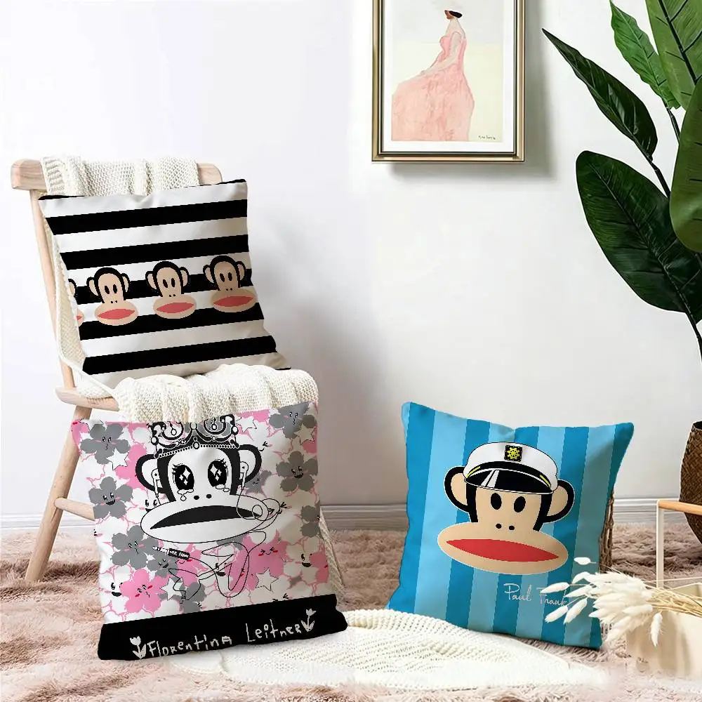 L-Luxurious P-Paul Frank Personalized picture text home decorative pillows Household Gifts 45x45cm