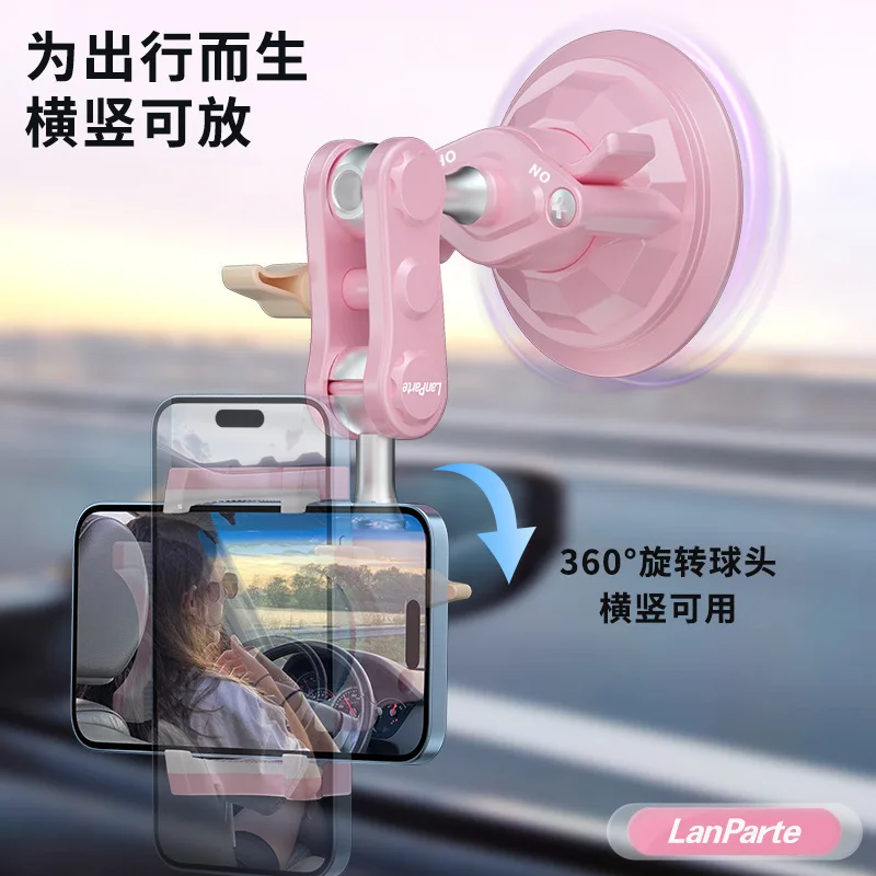 Mobile Phone Holder For Car Shooting Camera Navigation Universal Ball Head Arm Rotary Selfile Suction Cup Bracket For Outdoor