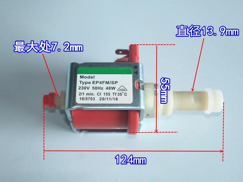 230v 50hz 48W electromagnetic pump AC coffee machine water pump medical equipment cleaning machine pressure pump