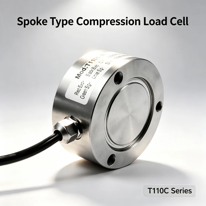 Stainless Steel Low Profile Compression Load Cell T110C Multi Capacity Weighing Sensor for Weighing Equipment
