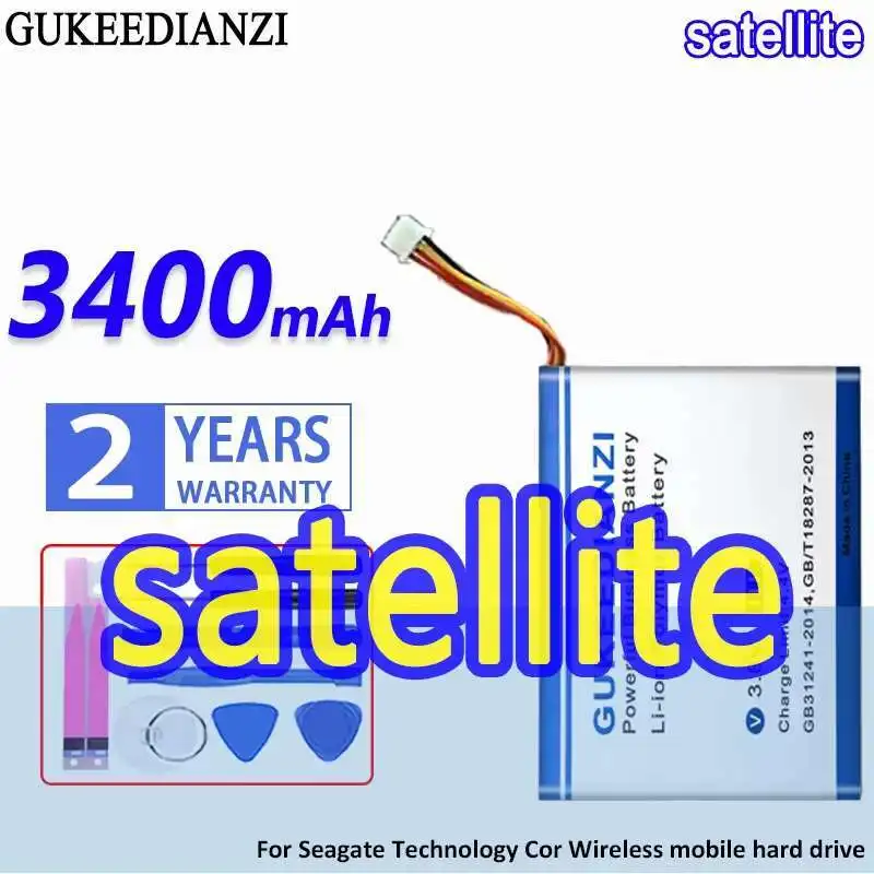 

Wireless Portable Hard Drive Battery Satellite 3400Mah For Seagate Technology Mobile