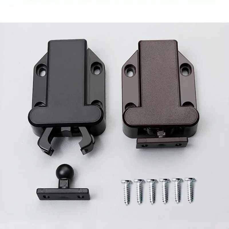 Push To Open Cabinet Catch, Non-Magnetic Touch Latches, Door Stop Rebound Self-Locking Device for Cupboard Drawer Wardrobe