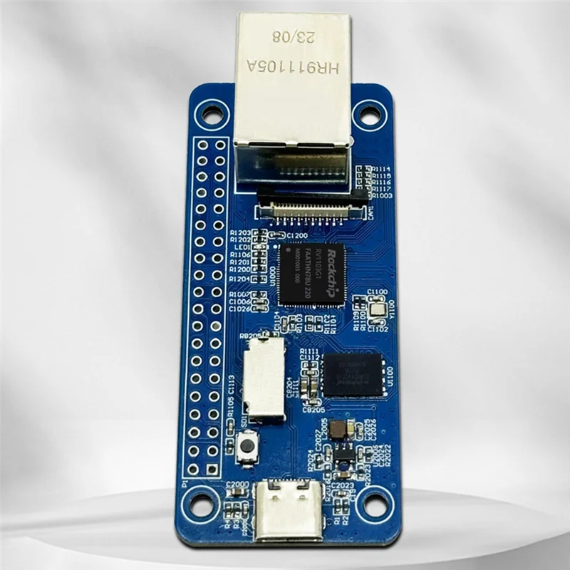 デイリーデベロップメントボードモジュール RV1103 マイクロ Linux RISC-V ビジョン人工知能開発モジュール、ネットワークポート付き