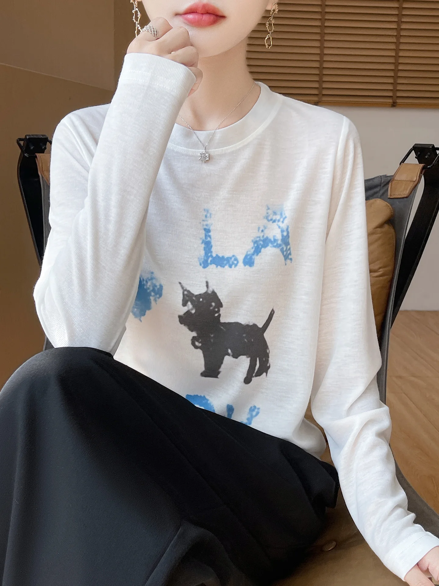 

Вязаная базовая кофта для ранней осени, женская, модная, с принтом в виде сердца, больших размеров, осенне-зимний свитер, повседневный, свободного кроя, с длинным рукавом