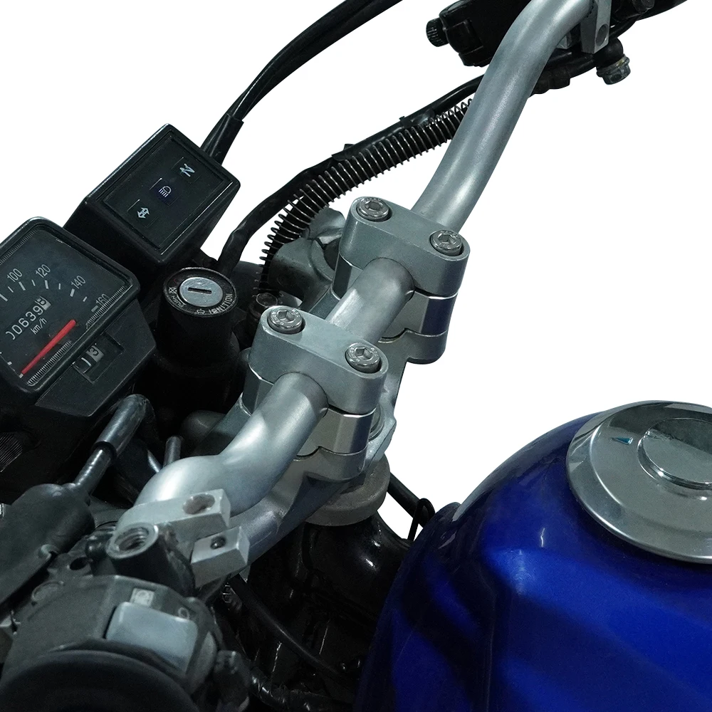 Fit For Moto Guzzi V7 Polaris Predator 500 Can-Am DS450 Arctic Cat Husqvarna 7/8" 22mm Handlebar Fat Bar Risers Mounting Riser view 5