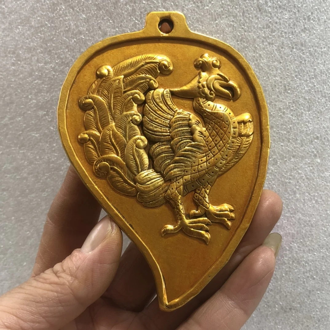 

Exquisite Gilded Phoenix Token Collection Souvenir Decoration Home Crafts Fine Workmanship