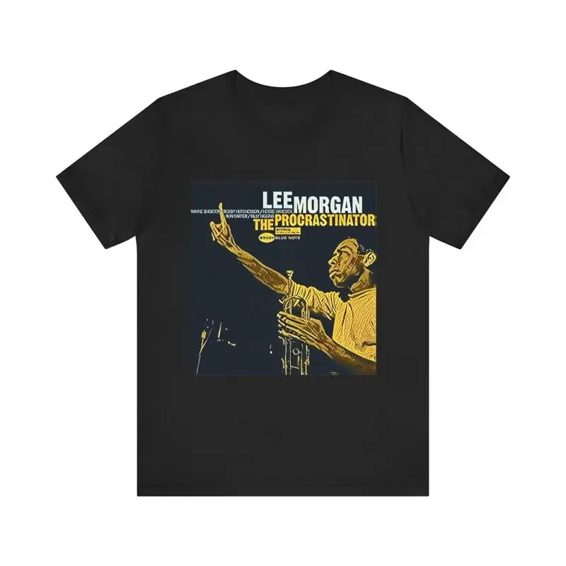 Lee Morgan Print Jazz Art Crewneck Jersey T Shirt