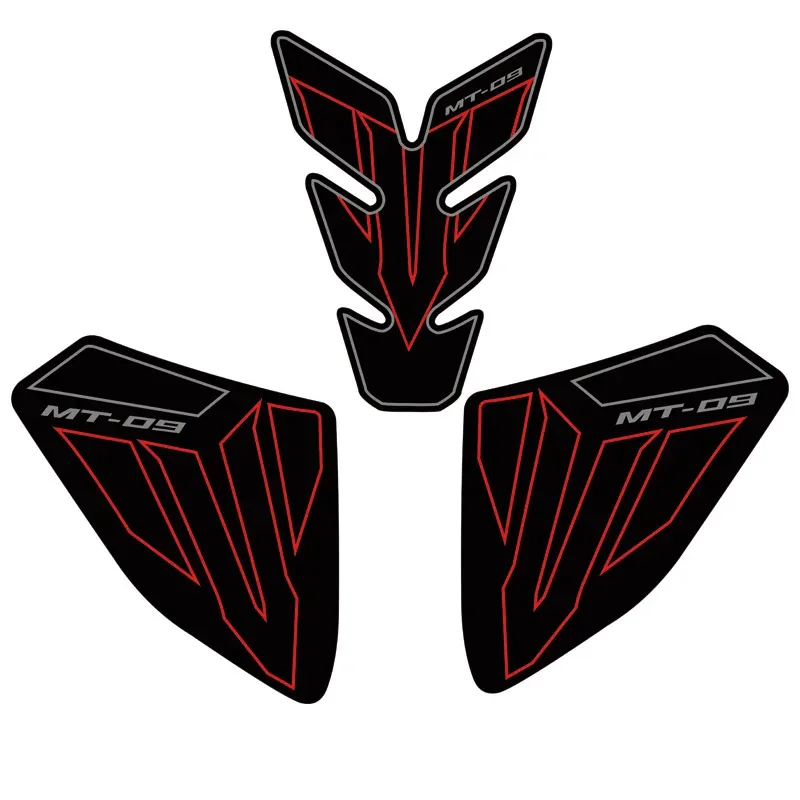 For MT-09 MT09 SP 2024 Frosted Leather Sticker Motorcycle Tank Side Pad Anti-Scratch Stickers