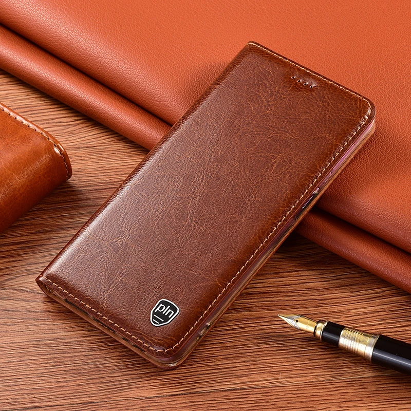 Luxury Genuine Leather Case For iPhone 18 Pro Max 17 11 12 13 14 15 16 Pro Max Plus 17Air 16E 12 13 Mini Wallet Style Flip Cover