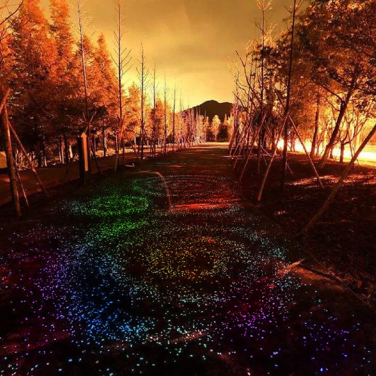 

1 Set Luminous Stones Bright Color Waterproof Decorative Pebbles For Garden Aquarium Flower Pot Diy Landscape Resin