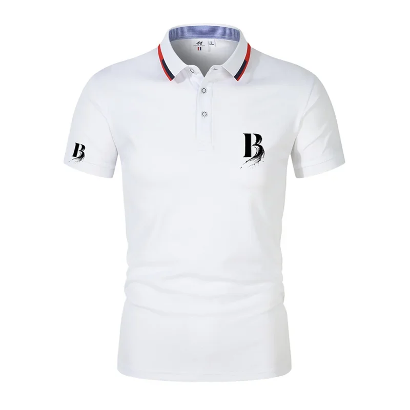 

2024 Summer men's polo casual shirt T-shirt Street clothing comfortable breathable high-end quality business POIO shirt
