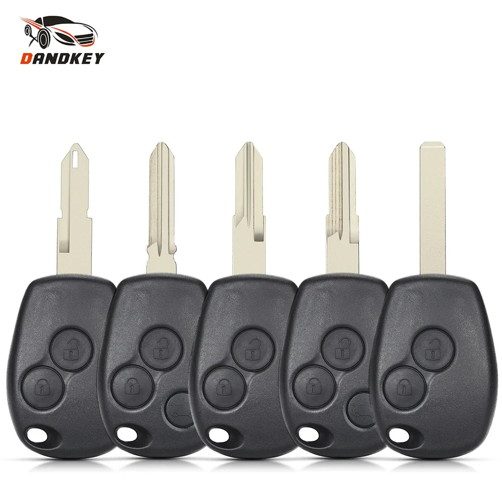 Dandkey 2 Buttons Car Remote Key Shell Case For Renault Duster Modus Clio 3 Twingo DACIA Logan Sandero Kangoo Megane DACIA