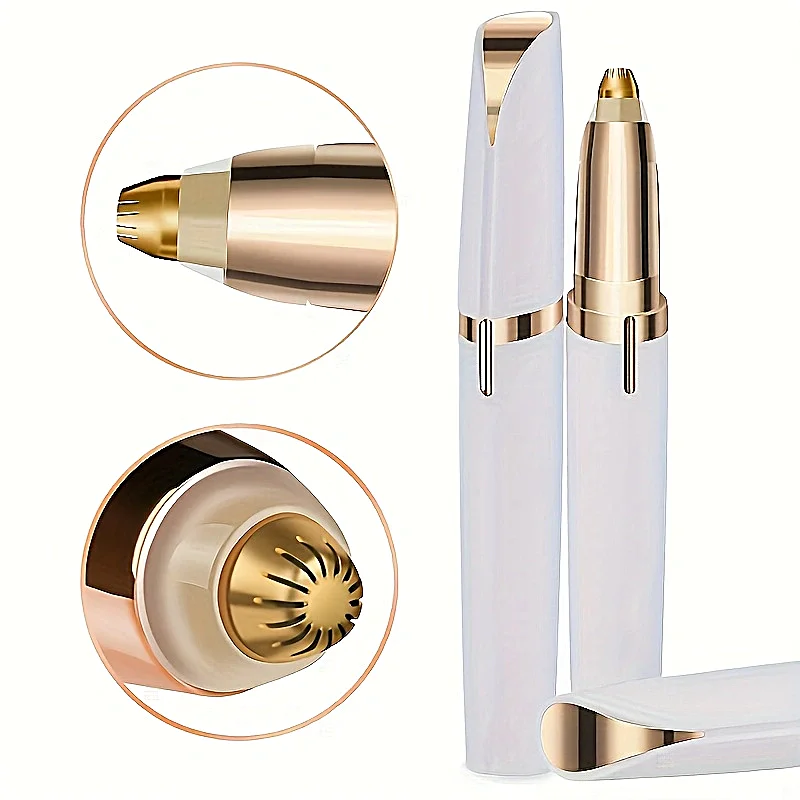 1 Pcs Womens Electric Eyebrow Trimmer Eye Brow Shaper Pencil Face Hair Remover for Women Automatic Eyebrow Shavers Pocketknife