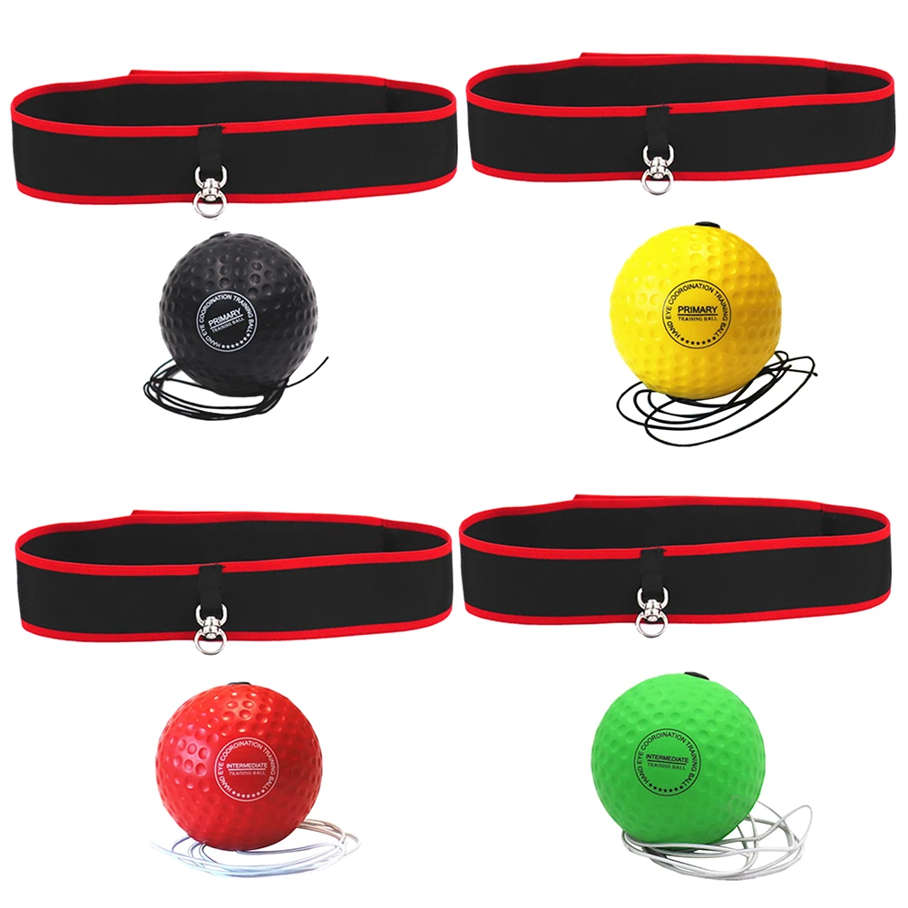 React Reflex Ball Boxing Training Ball Improve Speed with Adjustable Headband Boxing Ball MMA Gear for Boxing MMA for Adult/Kids