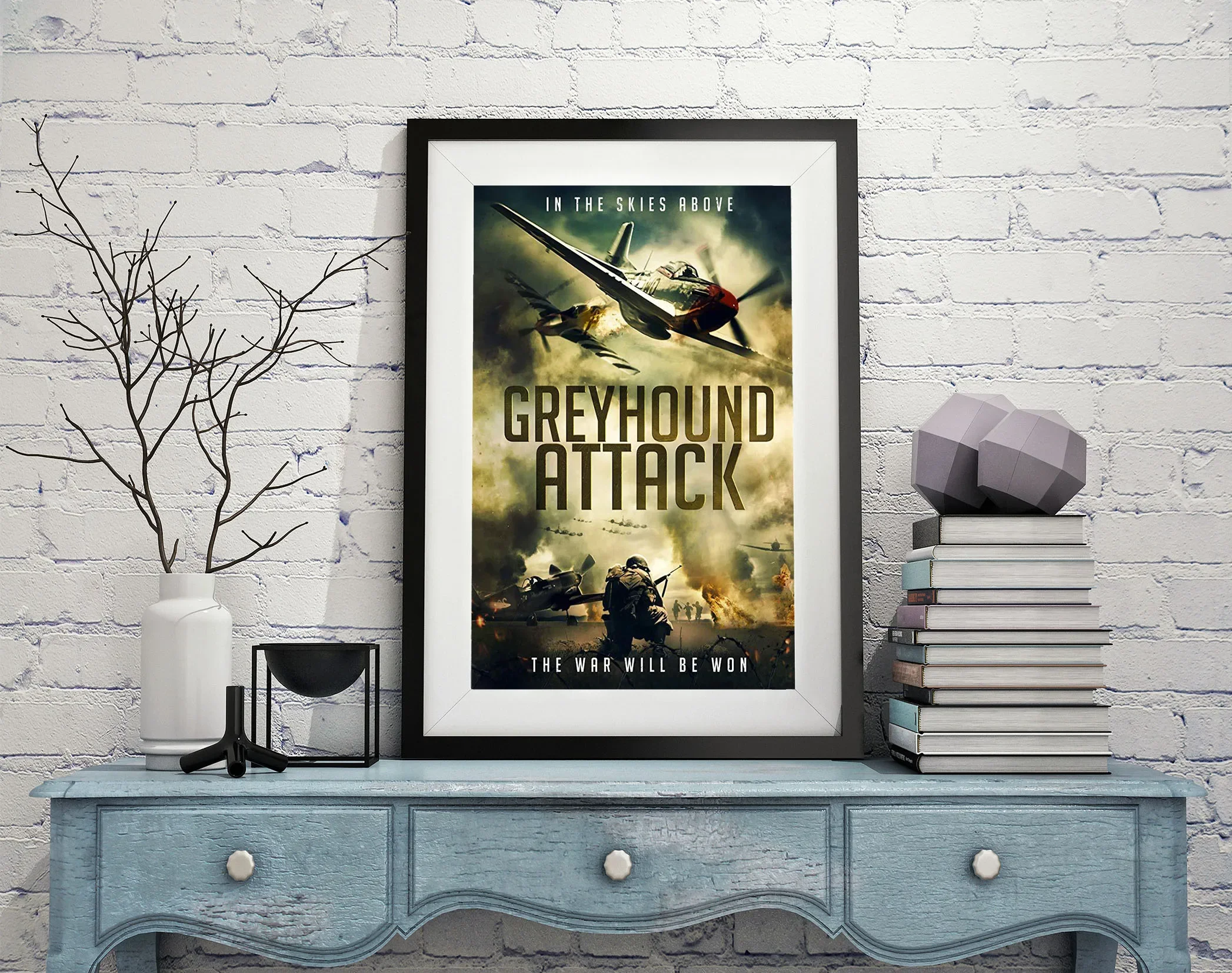 D0920 Greyhound Attack Movie Silk Fabric Poster Art Decor Indoor Painting Gift