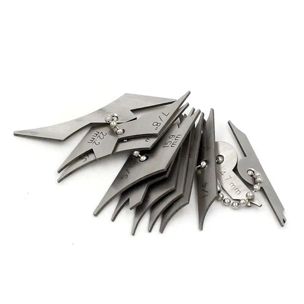 11pcs Professional Fillet Welding Inspection Ulnar Leg Length and Thickness Checking