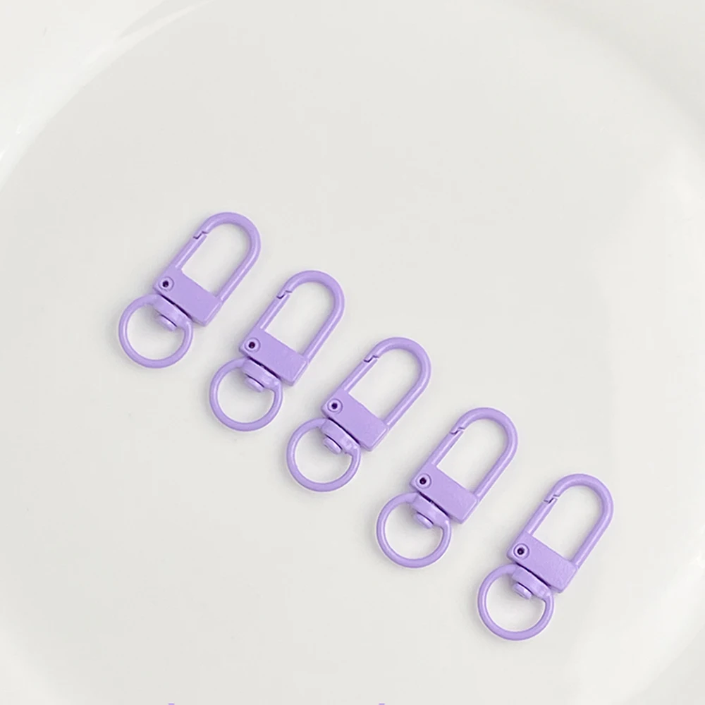 10/20pcs Colorful Metal Plated Lobster Clasp Hooks