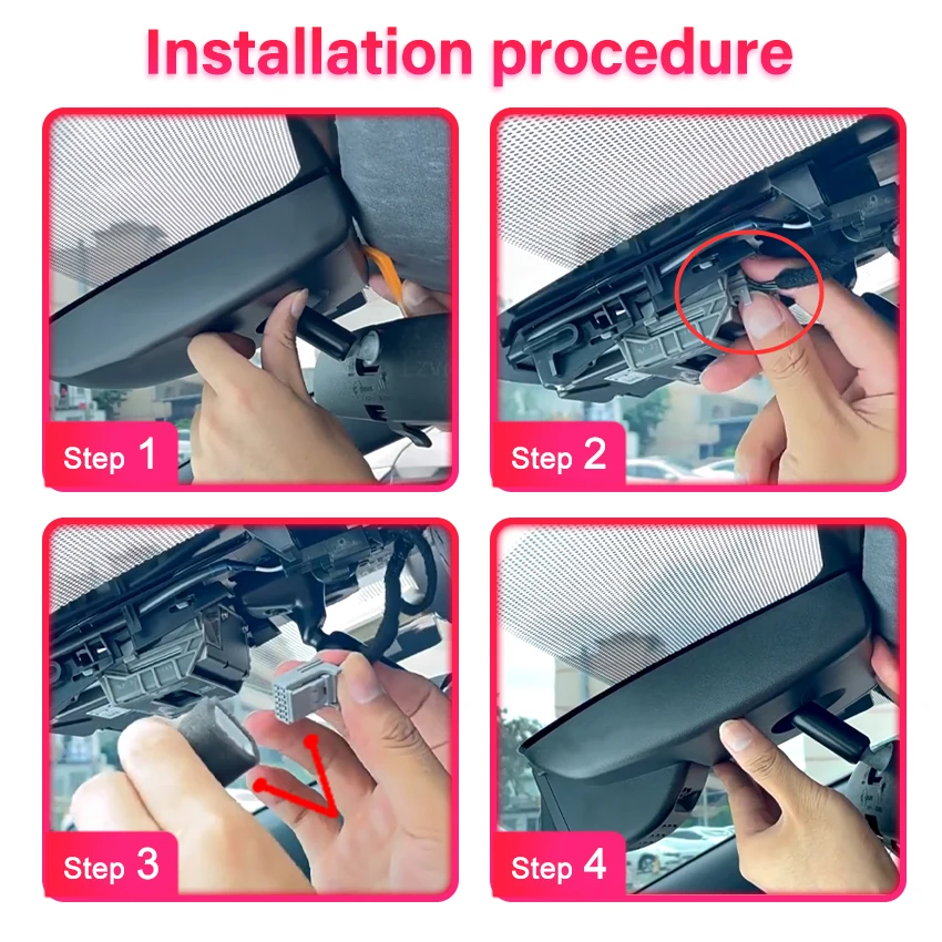 Dedicated Dash Cam 4K For Toyota Corolla Hybrid (Gen12) Hatchback and Sedan 2019-2023 2024 2025 2026 WiFi & App Night Vision