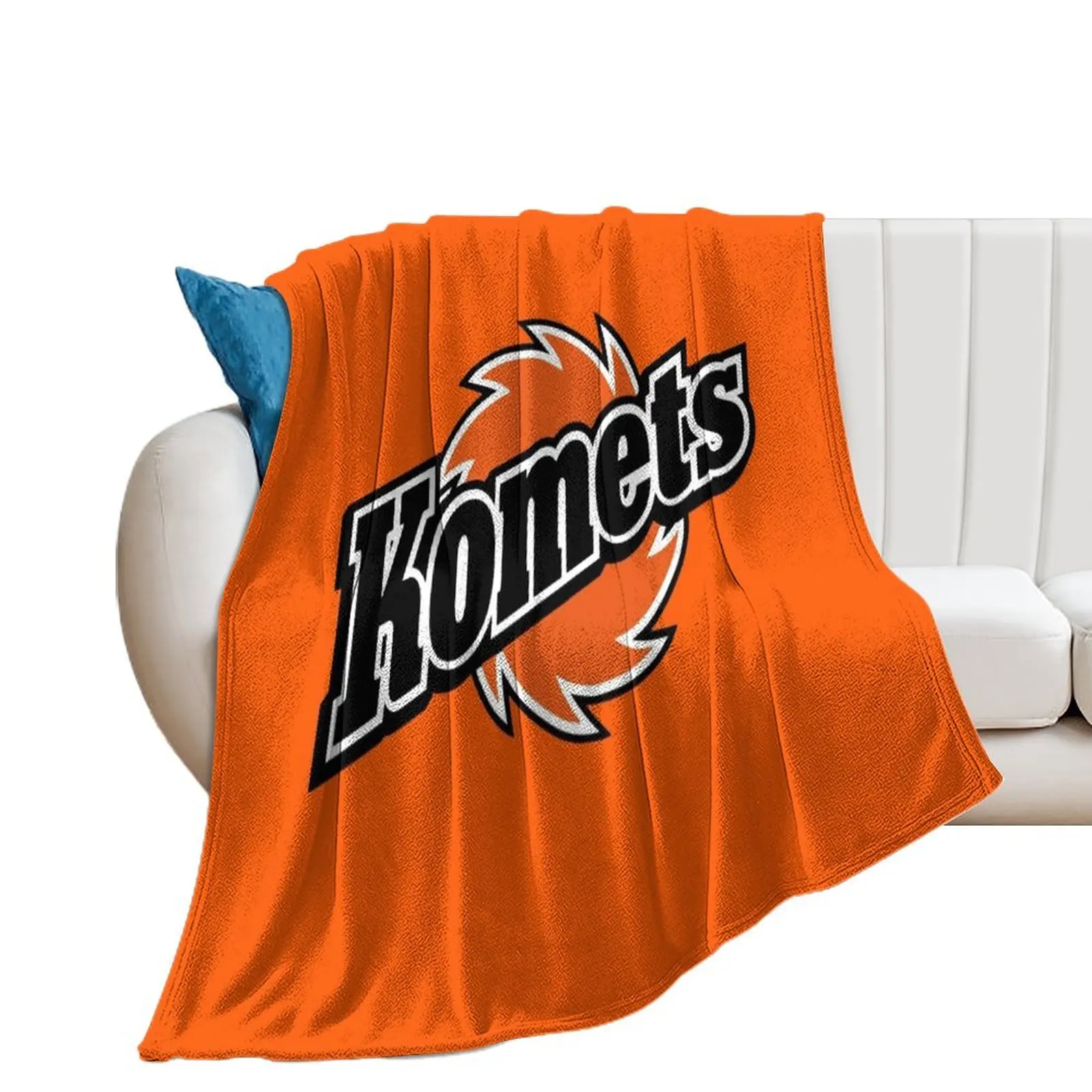 

Fort Wayne Komets Throw Blanket wednesday Hairys Blankets