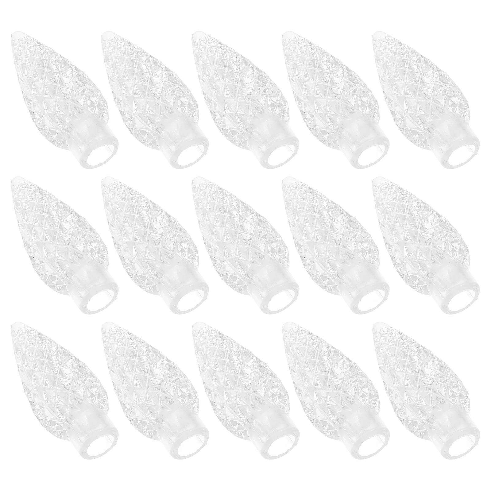 100 Pcs Lampshade Bulb Cover Christmas Tree Ball Light Covers Replacement Decorative Plastic