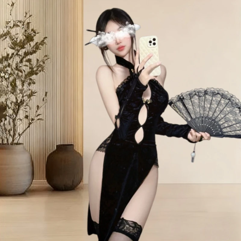 Ultimatives sexy Nachthemd für Damen, flirten, heißes Dessous-Set, Rollenspiel und Versuchung, Einheitsgröße, Geburtstagsgeschenk