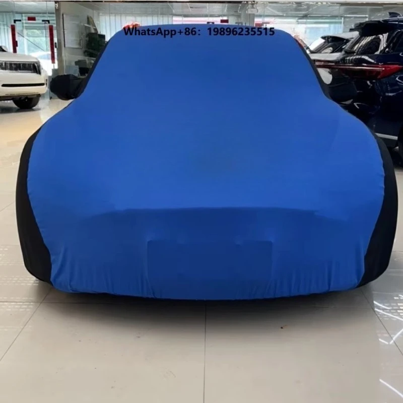 Universal Fit High Elastic Car Cover Custom Logo Soft Stretch Velvet Indoor Protection 99% UV 90% IR 4 Mil Thick