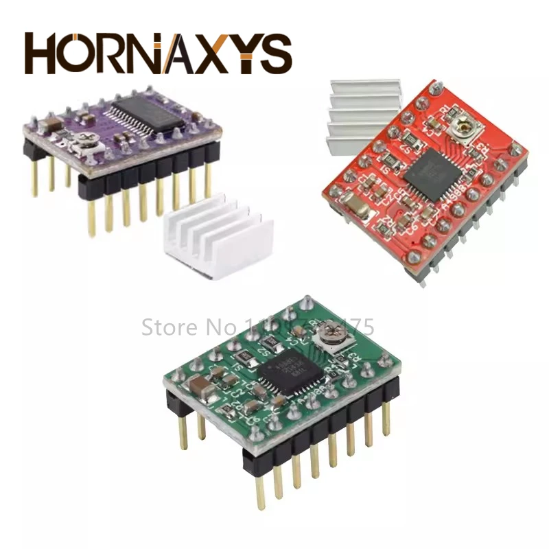 A4988 DRV8825 Stepper Motor Driver With Heat sink 3D Printer Parts StepStick Carrier Reprap RAMPS 1.4 1.5 1.6 MKS GEN V1.4 board