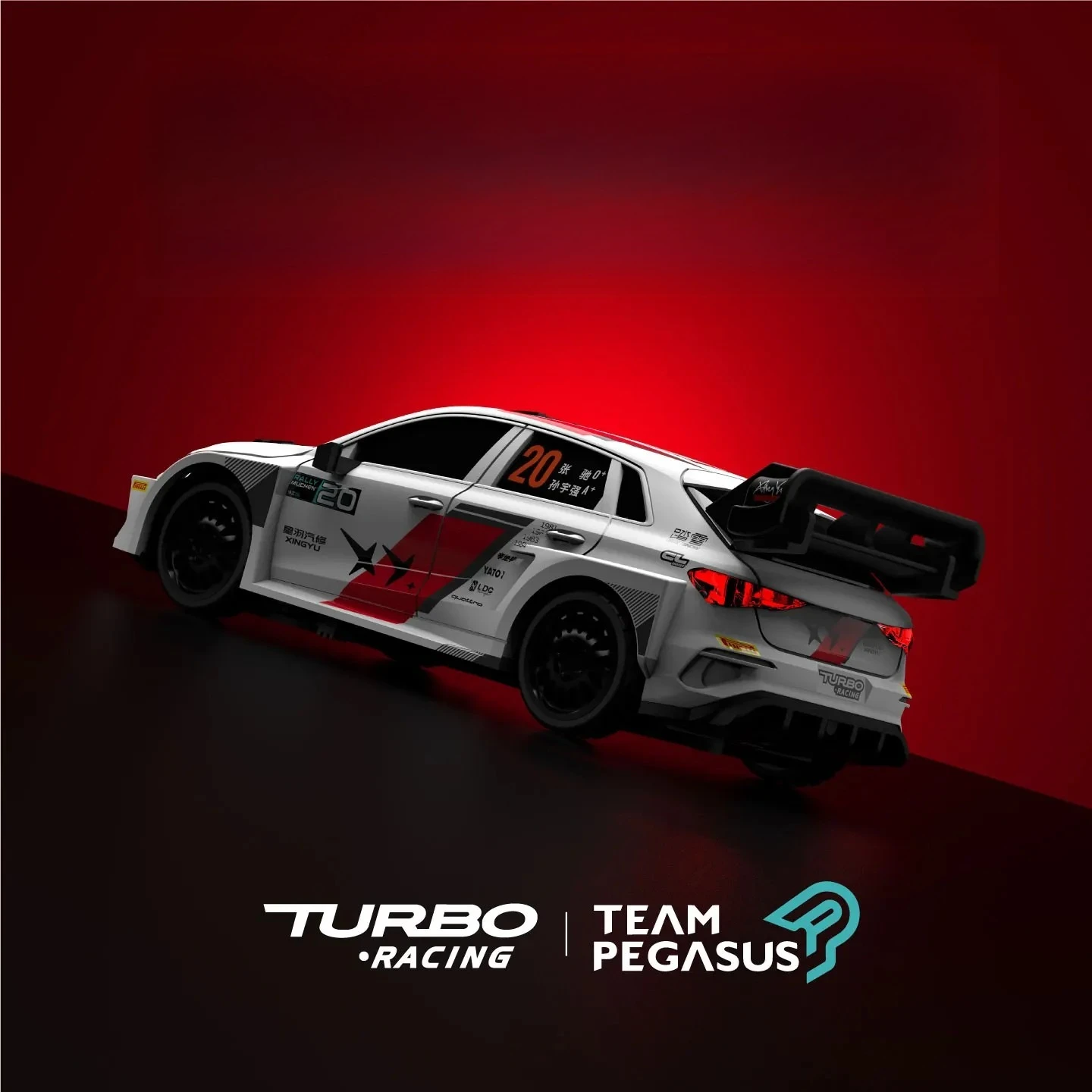 Turbo Racing C78 1:76 Rc Car Mini Pegasus 3 Official Joint Limited Edition RC Drift Car Racing Car Collection Tabletop Toy Gifts