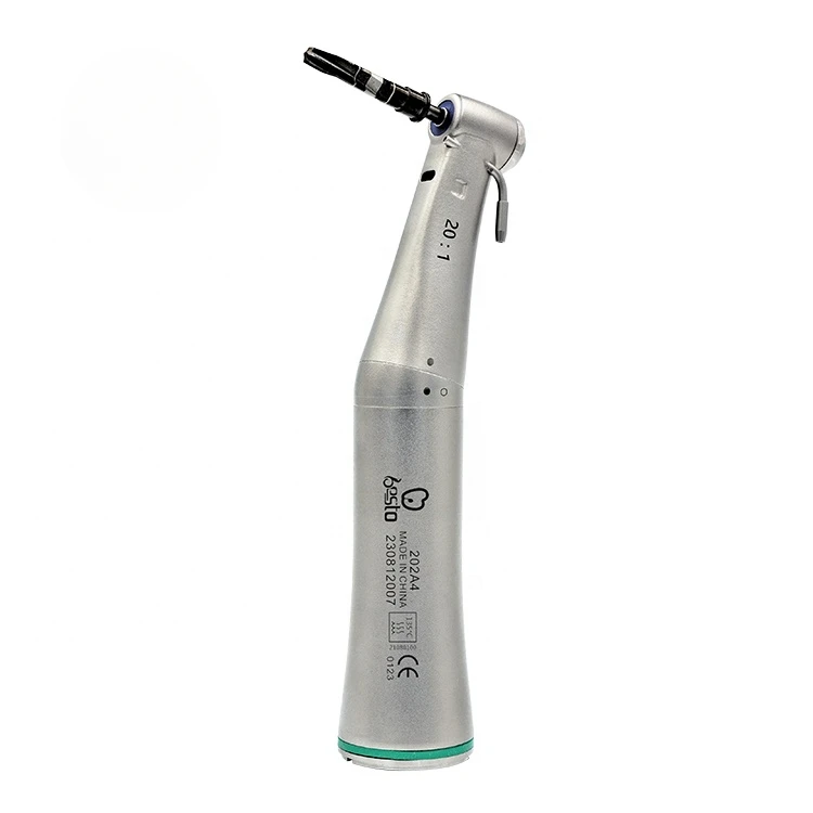 

den tal 20:1 im plant Contra Angle Fiber Optic Handpiece Stainless Steel dentistr Equipment Low Speed im plant Handpiece