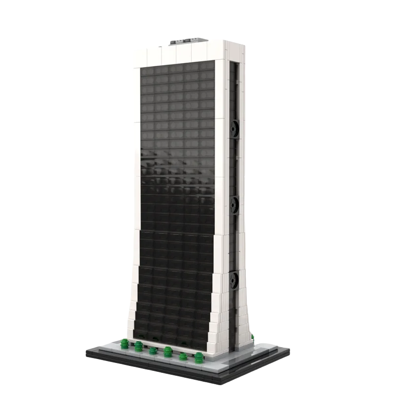 

Custom MOC Building Blocks Toy Skyscraper Series Solo Building 1:800 scale model 863pcs Creative holiday gifts