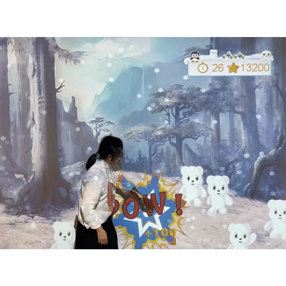 Indoor Interactive Projection Games with Multiple Gameplay Modes Immersive Interactive Floor/wall Games