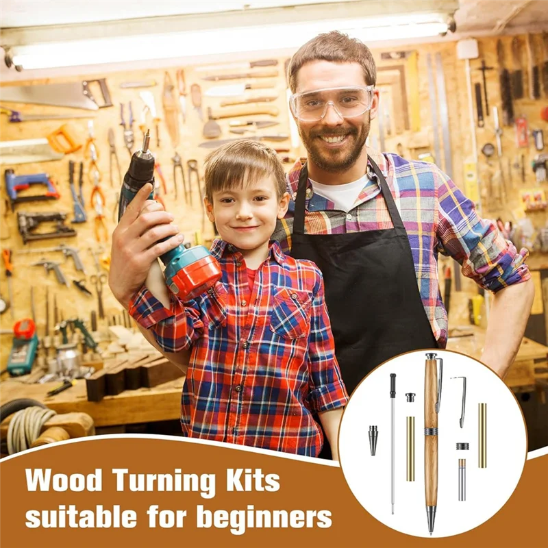 

ABUG-Slimline Twist Pen Kit With Replacement Lathe Turning Supplies For Wood Turning DIY Crafts