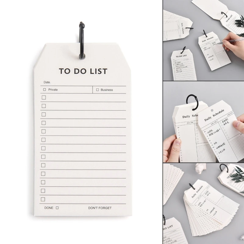 Daily Planner Notepad Undated Planner Sheets Schedule Pad Memo Pad Planner to Do List Daily Notepad Spirals