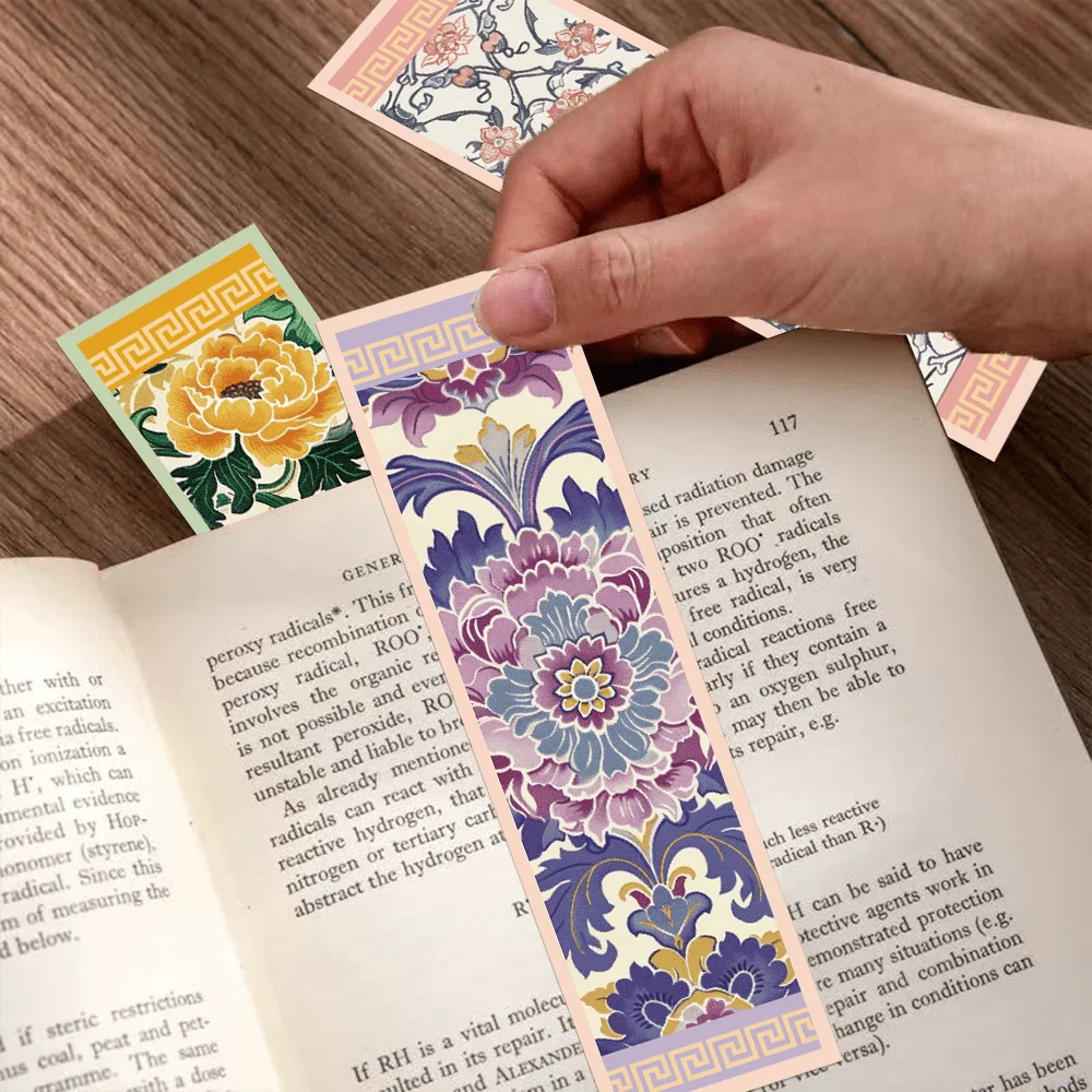 

30 шт. закладки с цветами, различные цветочные закладки - изысканные закладки с цветами без повторения