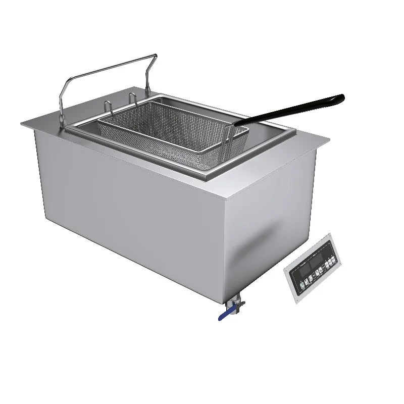 High-Efficiency Electric Commercial Deep Fryer with Durable High-Capacity Frying Solution Built-In and High-Volume Service