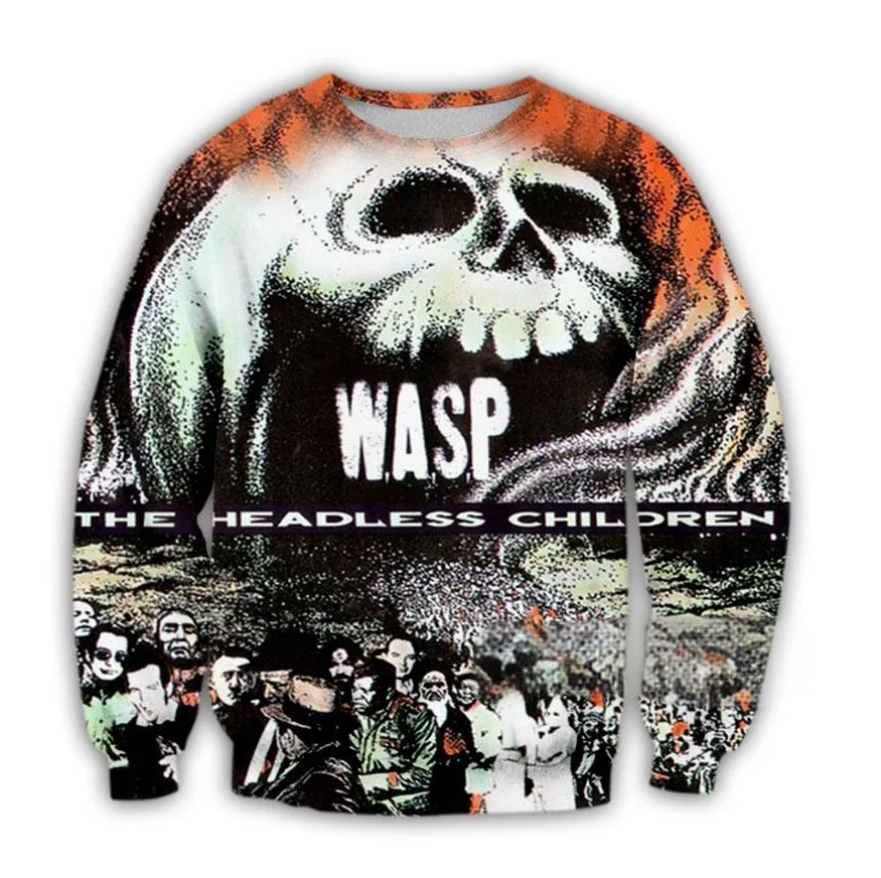 Popular W.A.S.P Rock Casual Sweatshirt 3D Print T-shirt Men/Women Long Sleeve Tee Shirt Summer Fashion Hip Hop Y2k Tops - Image 6